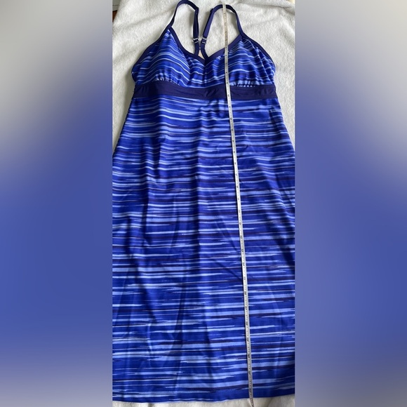 Athleta Shorebreak Swim Dress size XS in Black/grey - Picture 4 of 7